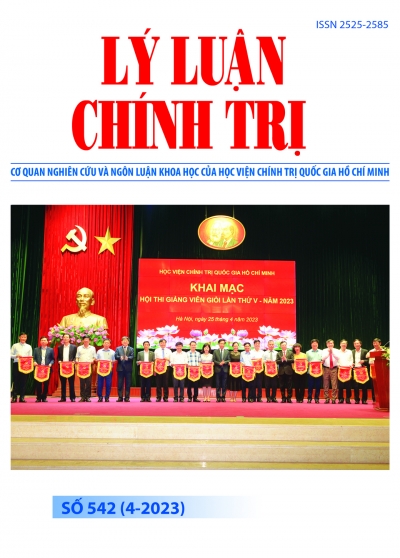 Political Theory Journal (Vietnamese Version) Issue No 542 (4-2023)
