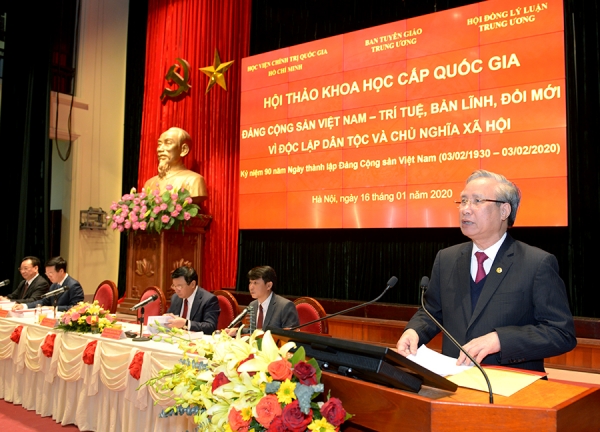 Hội thảo khoa học cấp quốc gia: Đảng Cộng sản Việt Nam – trí tuệ, bản lĩnh, đổi mới vì độc lập dân tộc và chủ nghĩa xã hội